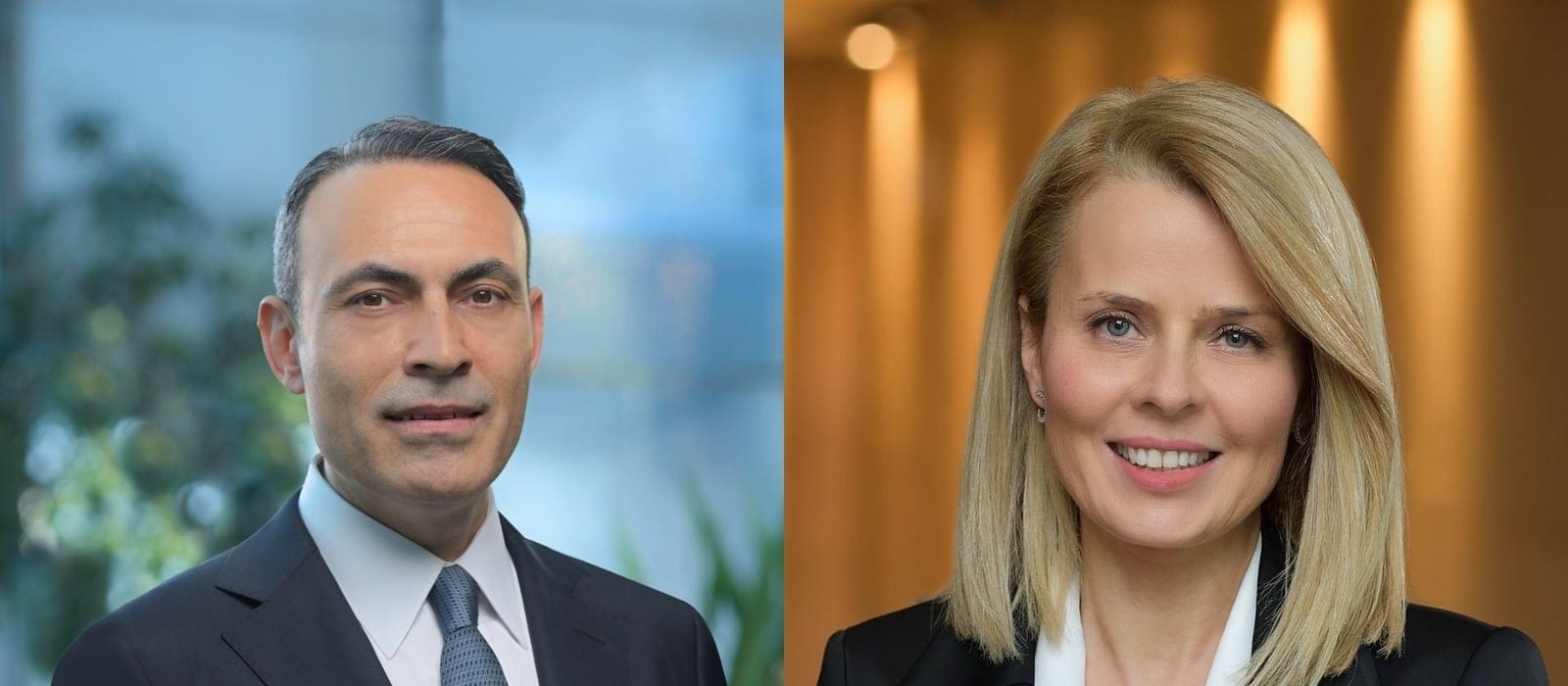 Garanti BBVA Emeklilik yöneticilerinin yan yana yerleştirilmiş portre fotoğrafları